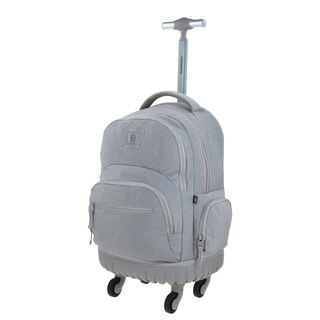 Foto 2 | Mochila Grande Con Ruedas Impermeable Gris 1818 Zilp