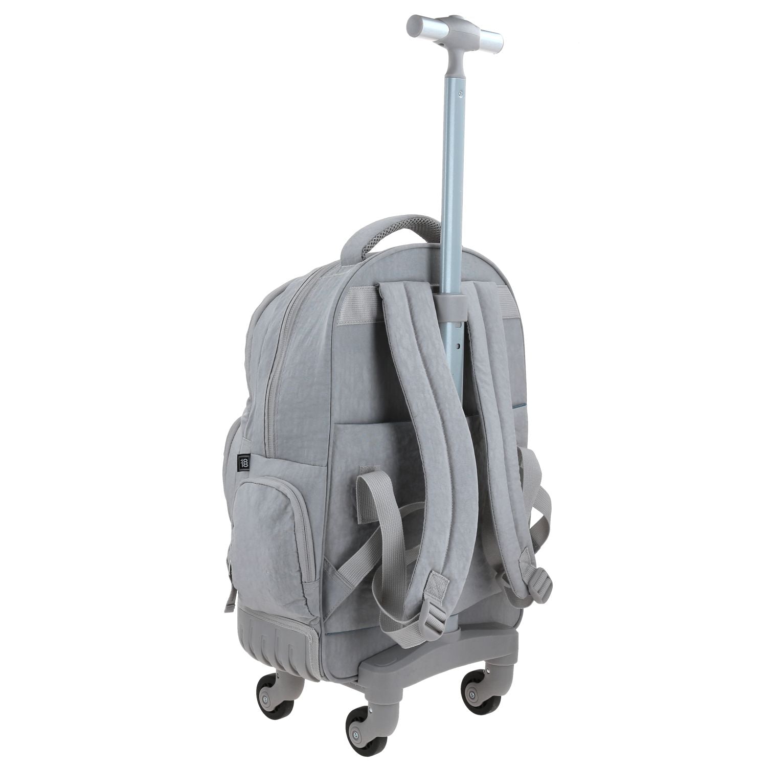Foto 3 | Mochila Grande Con Ruedas Impermeable Gris 1818 Zilp