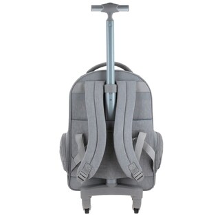 Foto 4 | Mochila Grande Con Ruedas Impermeable Gris 1818 Zilp