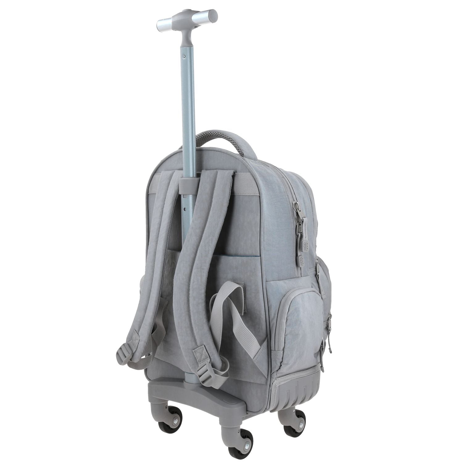 Foto 6 pulgar | Mochila Grande Con Ruedas Impermeable Gris 1818 Zilp