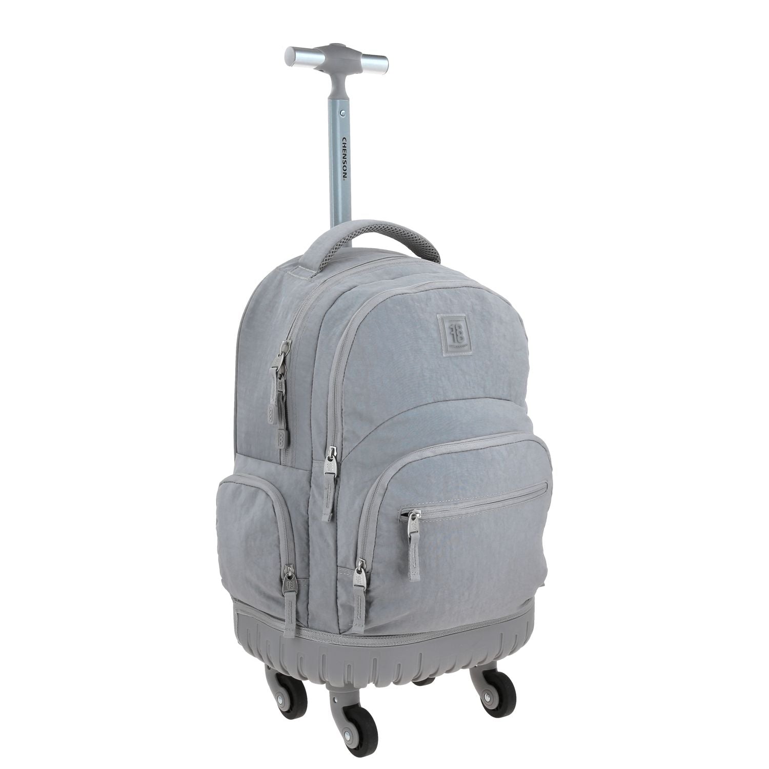 Foto 7 pulgar | Mochila Grande Con Ruedas Impermeable Gris 1818 Zilp