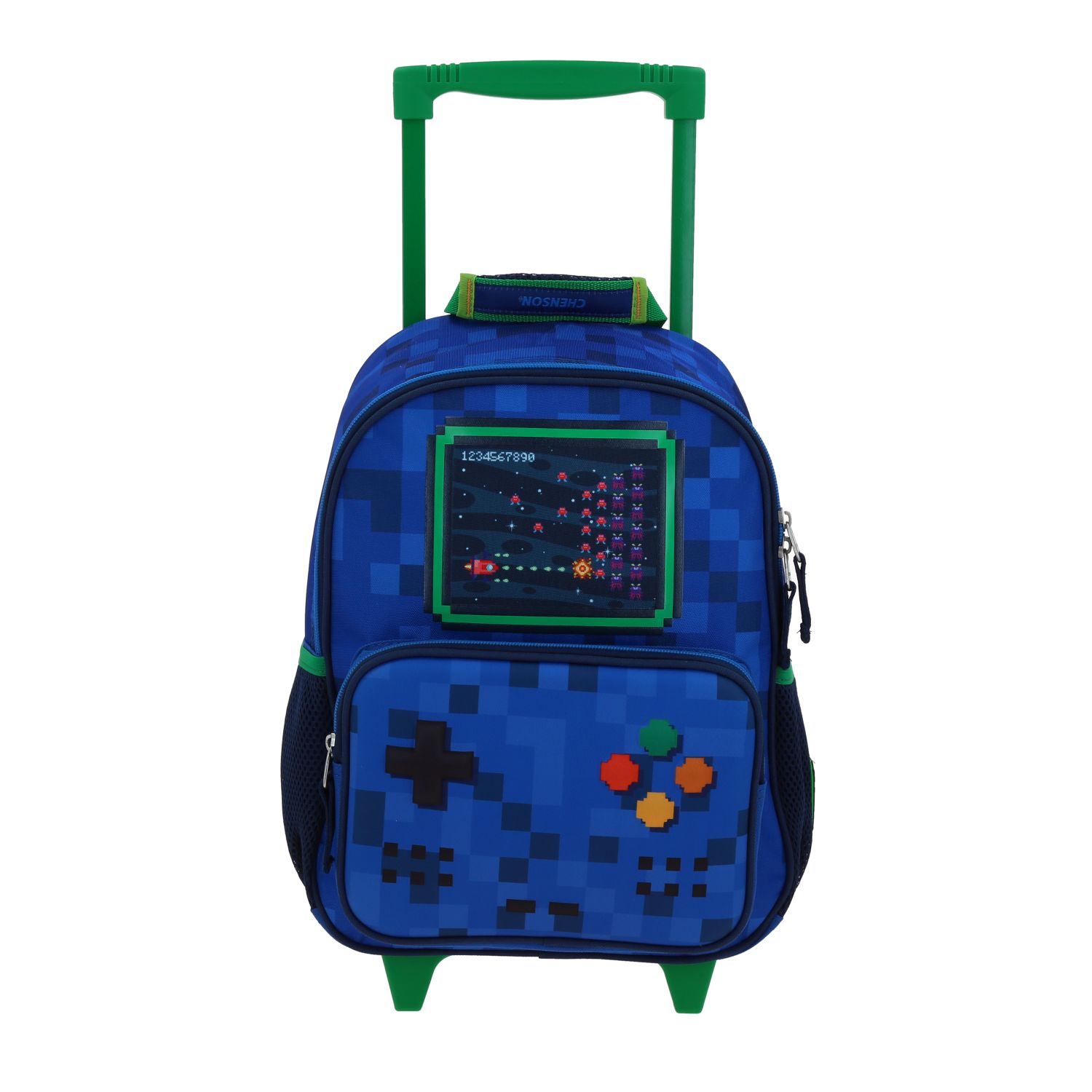 Mochila Chica Chenson Con Ruedas Escolar Kinder Gamer Galaga Co70339-9