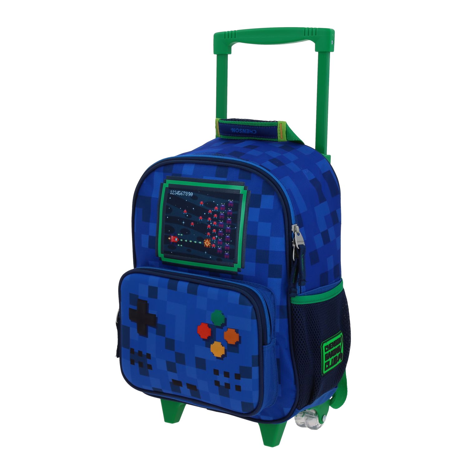 Foto 3 pulgar | Mochila Chica Chenson Con Ruedas Escolar Kinder Gamer Galaga Co70339-9