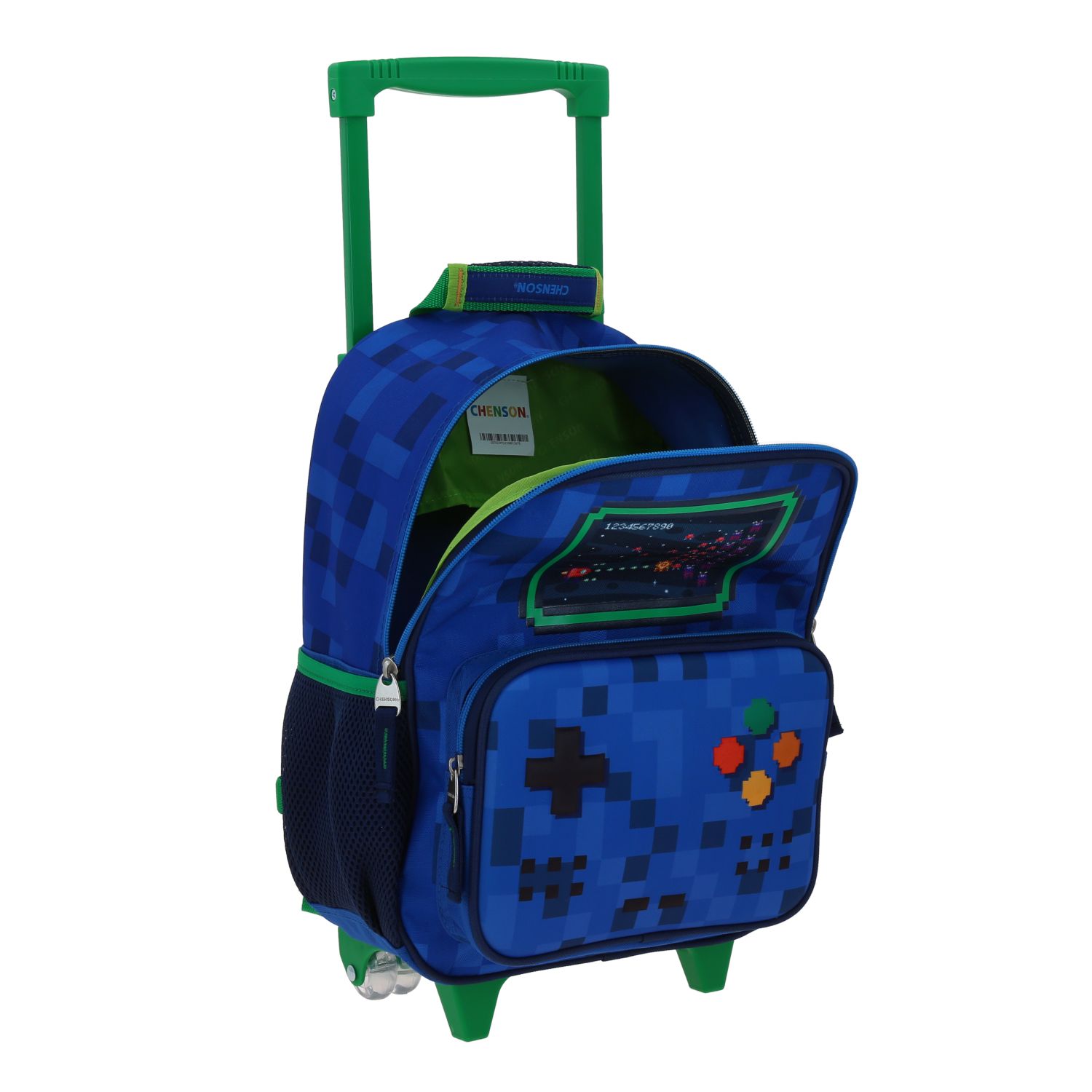 Foto 8 pulgar | Mochila Chica Chenson Con Ruedas Escolar Kinder Gamer Galaga Co70339-9