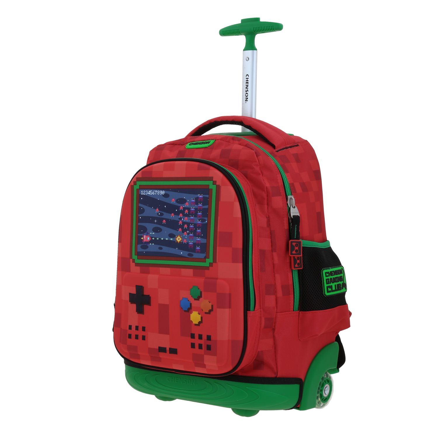 Foto 3 pulgar | Mochila Grande Con Ruedas Y Luces Led Chenson Gamer Galaga Co70338-r