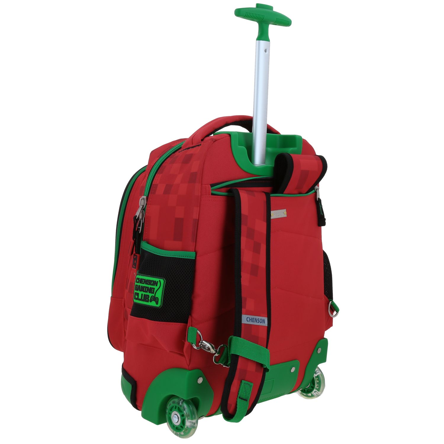 Foto 4 pulgar | Mochila Grande Con Ruedas Y Luces Led Chenson Gamer Galaga Co70338-r