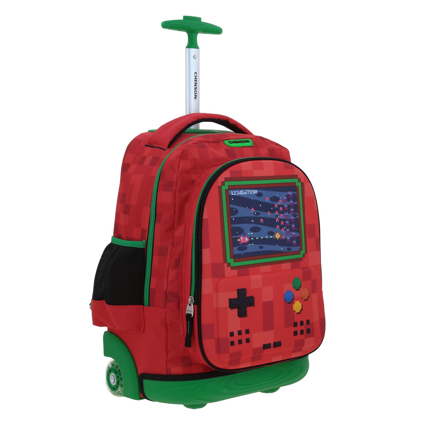 Foto 7 pulgar | Mochila Grande Con Ruedas Y Luces Led Chenson Gamer Galaga Co70338-r