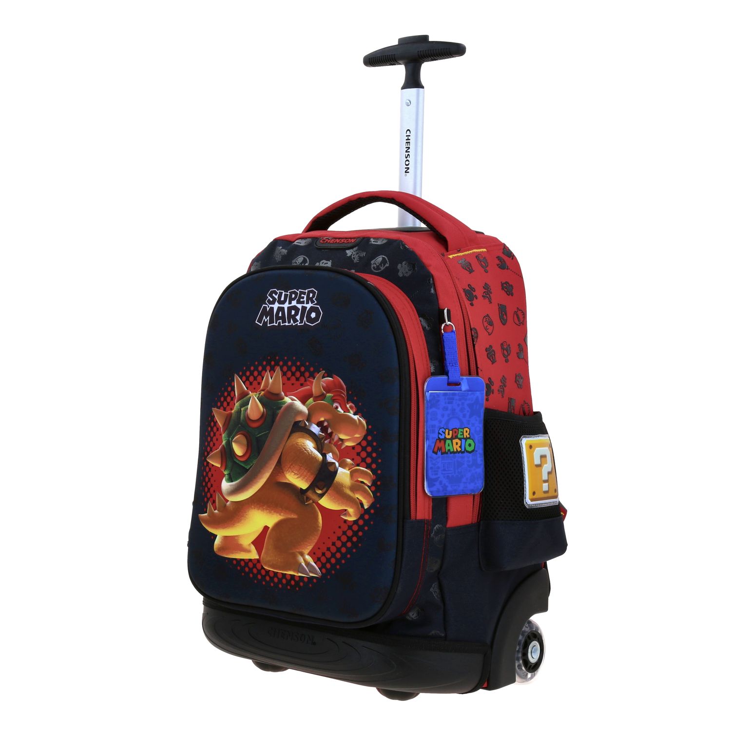 Foto 3 pulgar | Mochila Grande Con Ruedas Y Luces Led Chenson Mario Bros Bowser Mb70209-3 Bowie