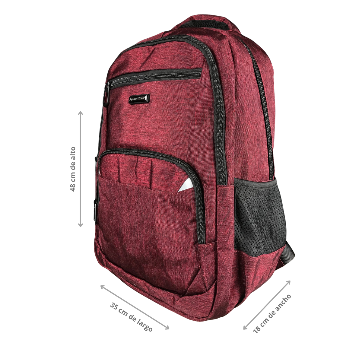 Foto 3 | Mochila Golden Star Urbana Juvenil Df-9096 Color Vino