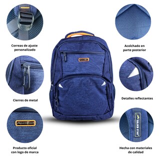 Foto 2 | Mochila Golden Star Urbana Juvenil Df-9096 Color Azul