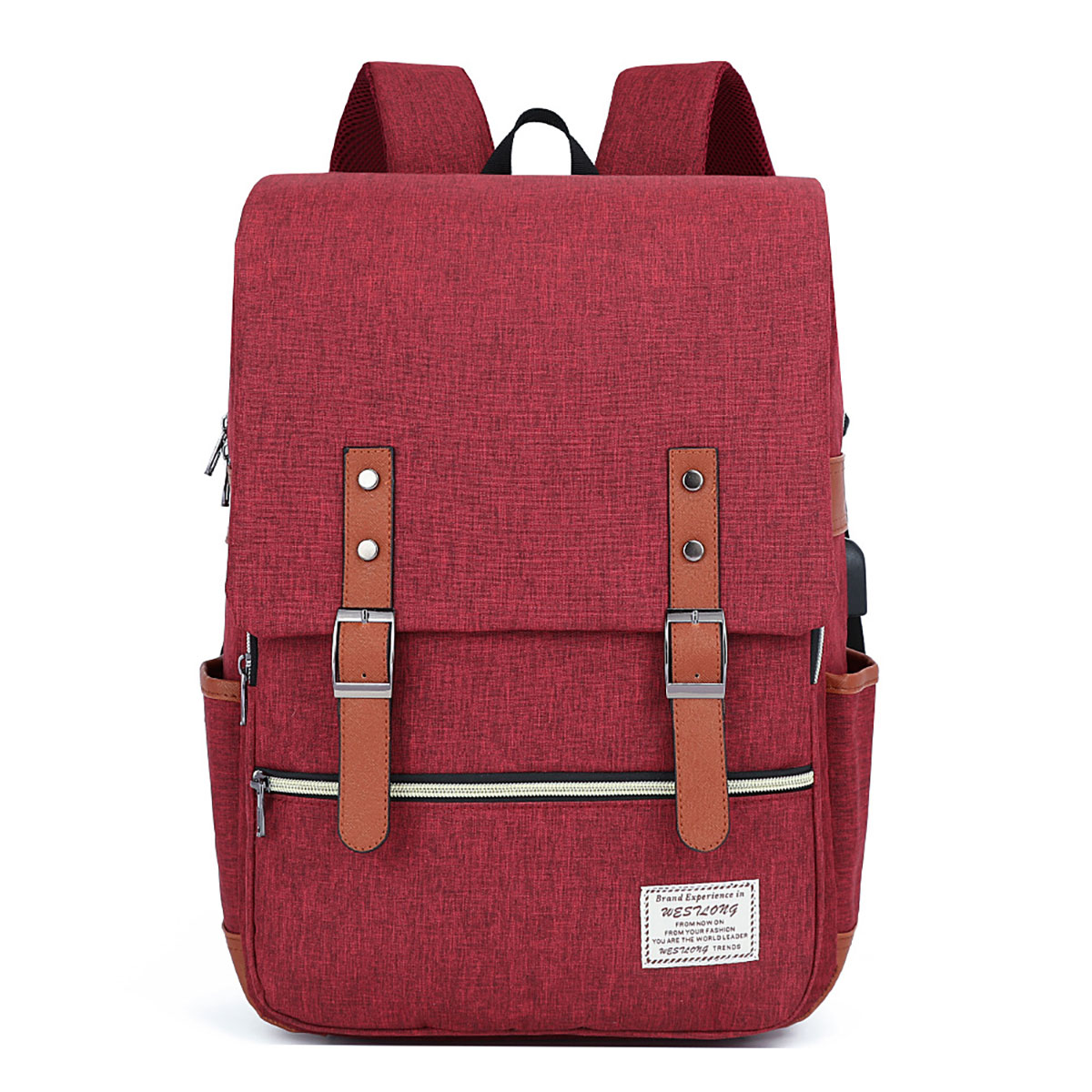 Foto 1 | Mochila Escolar Con Puerto Carga Usb Con Compartimientos