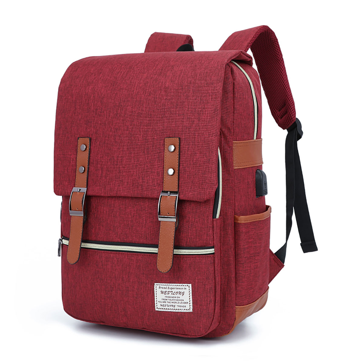 Foto 2 | Mochila Escolar Con Puerto Carga Usb Con Compartimientos