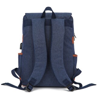 Foto 3 | Mochila Escolar Con Puerto Carga Usb Con Compartimientos