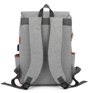 Foto 3 | Mochila Escolar Con Puerto Carga Usb Con Compartimientos