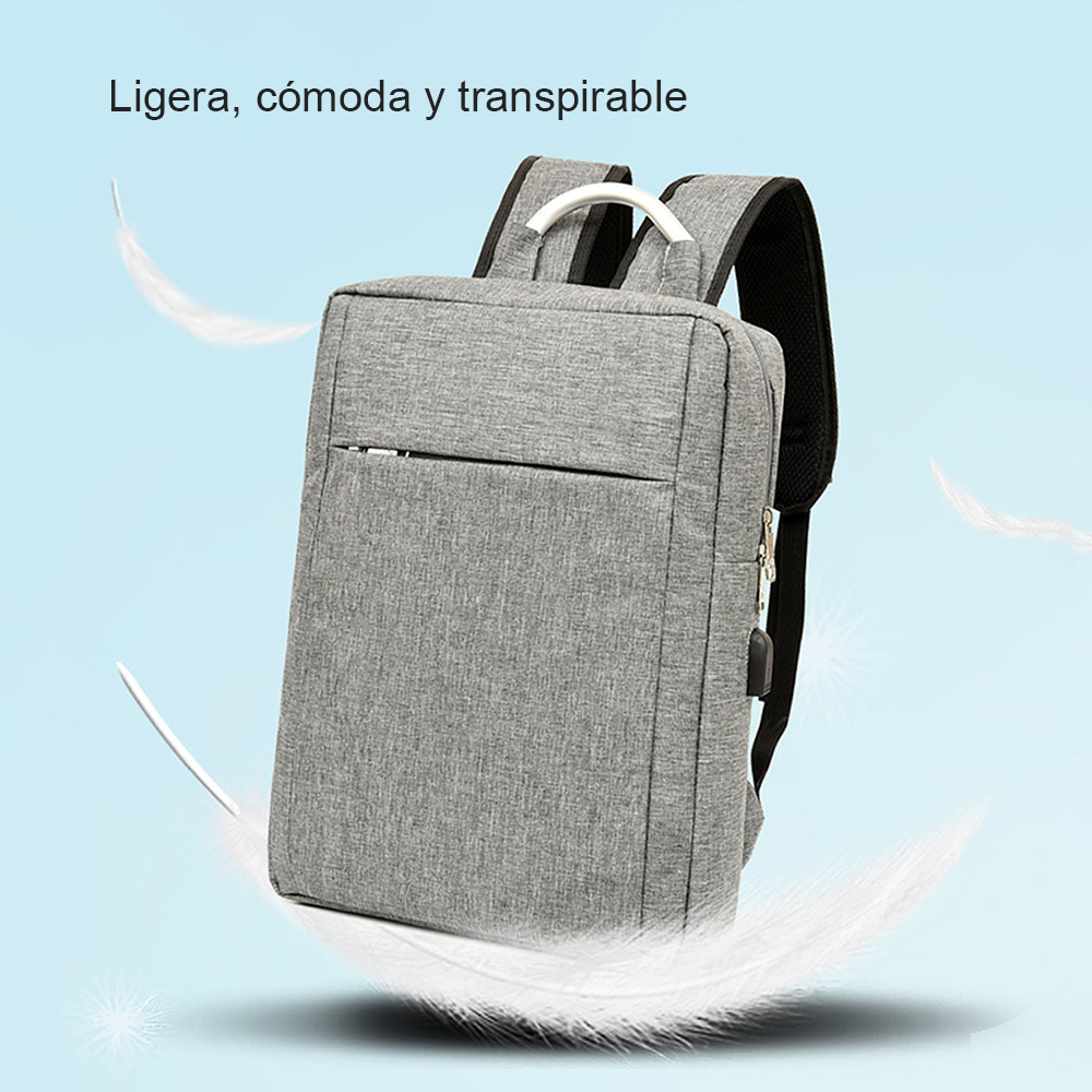 Foto 6 pulgar | Mochila Escolar Con Puerto Carga Usb Con Compartimientos