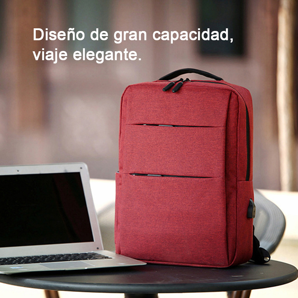 Foto 3 pulgar | Mochila Escolar Con Puerto Carga Usb Con Compartimientos