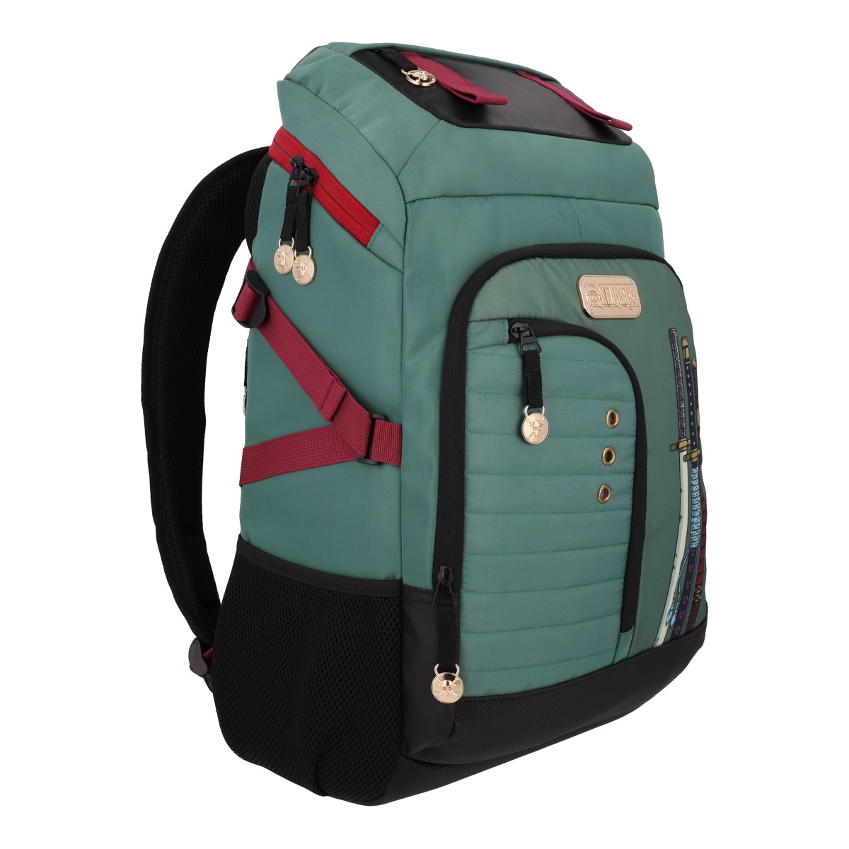 Foto 3 pulgar | Mochila Grande Zoro Premium One Piece Porta Laptop One002-bp194a