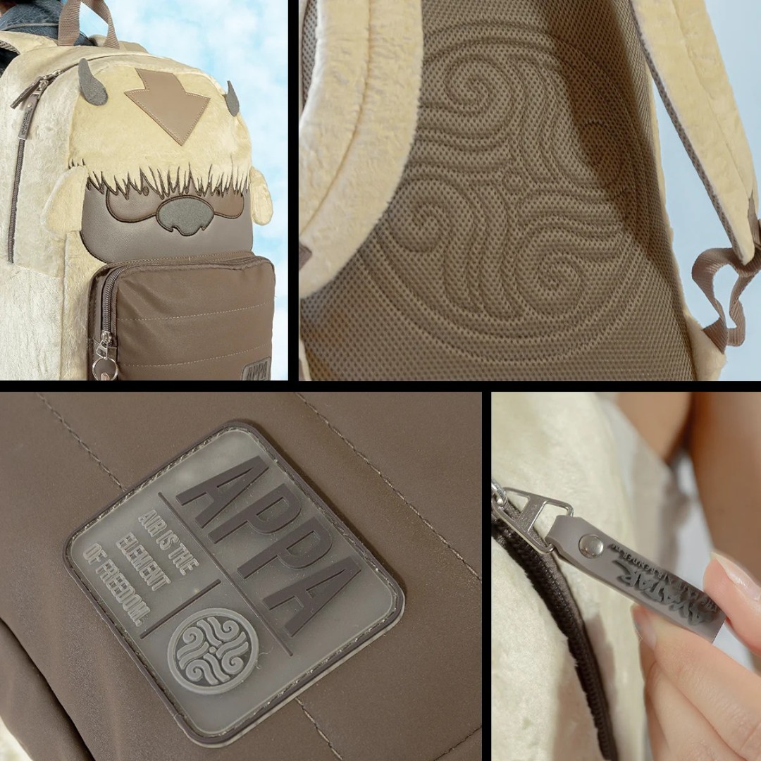 Foto 7 pulgar | Mochila Mediana Avatar Appa Yip Yip Yadatex AVT002-BP225A