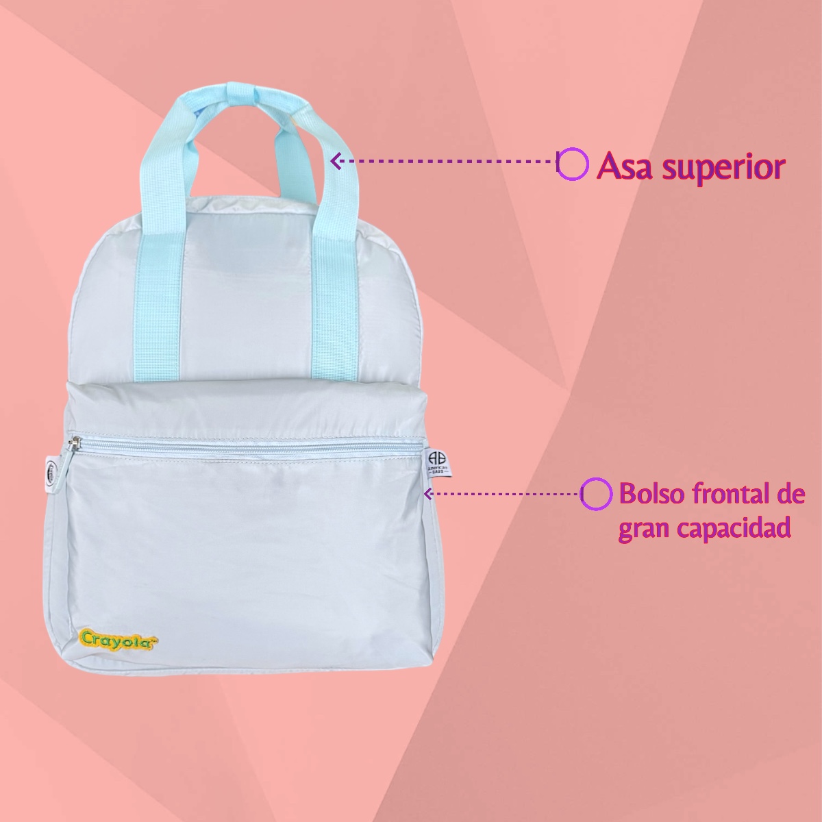 Foto 7 pulgar | Mochila Escolar Crayola Azul con Porta Laptop