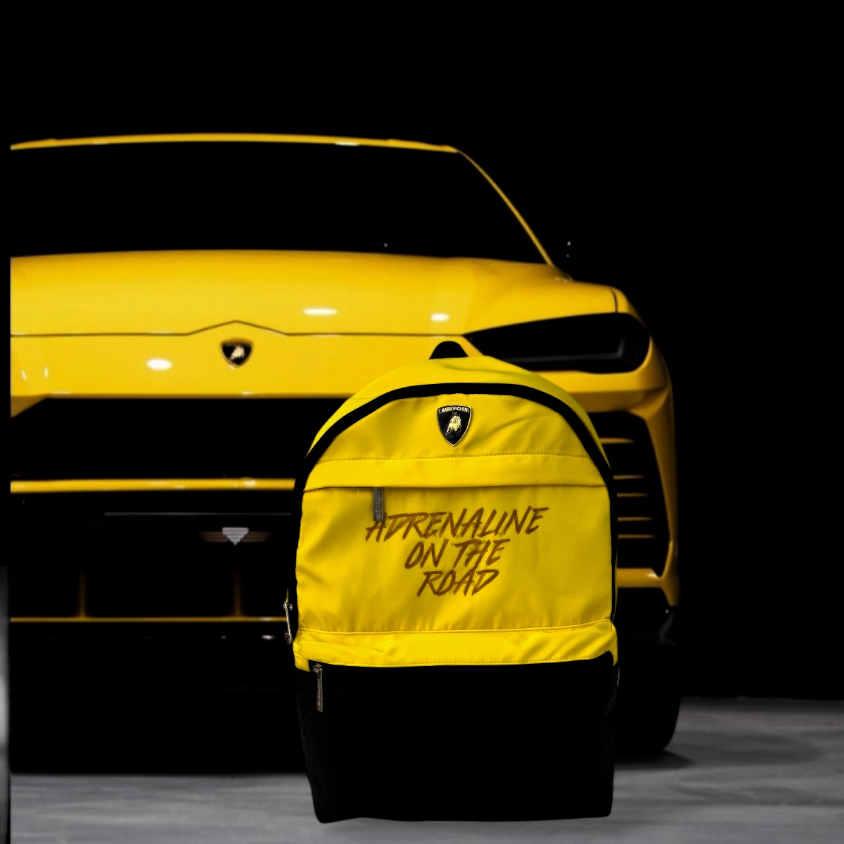 Foto 4 pulgar | Mochila Escolar Porta Laptop Juvenil Lamborghini Color Amarillo