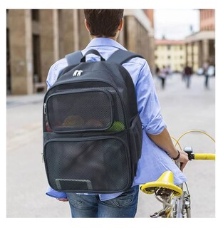 Foto 2 | Mochila De Viaje De Malla Resistente, Belug Negro