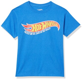 Foto 1 | Camiseta Hot Wheels De Manga Corta Para Niños, Color Azul Real, Talla L - Venta Internacional.