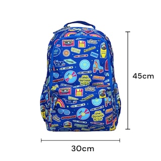 Foto 2 | Mochila Escolar Porta Laptop Retro Old School Crayola Color Azul