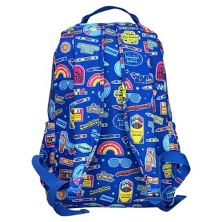Foto 5 | Mochila Escolar Porta Laptop Retro Old School Crayola Color Azul
