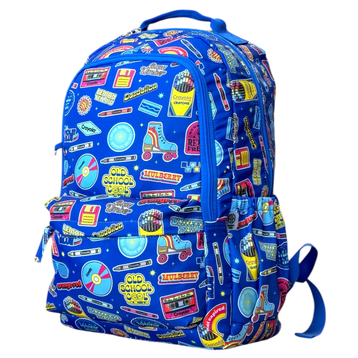 Foto 7 pulgar | Mochila Escolar Porta Laptop Retro Old School Crayola Color Azul