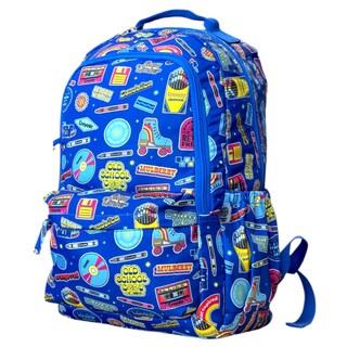 Foto 6 | Mochila Escolar Porta Laptop Retro Old School Crayola Color Azul