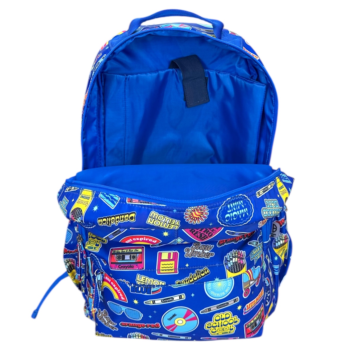 Foto 8 pulgar | Mochila Escolar Porta Laptop Retro Old School Crayola Color Azul