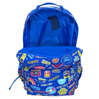 Foto 7 | Mochila Escolar Porta Laptop Retro Old School Crayola Color Azul