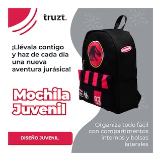 Foto 4 | Mochila Juvenil Universal Jurassic Park 26 L