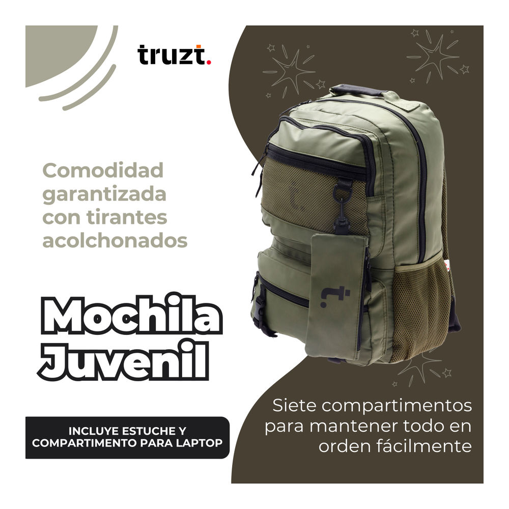 Foto 4 | Mochila Juvenil Ruz Truzt 26 L
