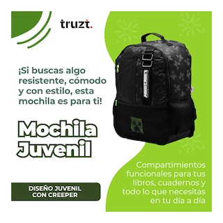 Foto 4 | Mochila Juvenil Microsoft Minecraft 26 L