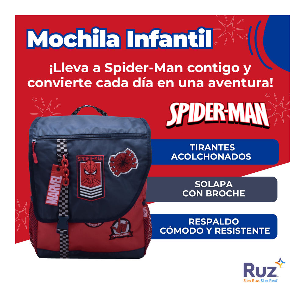 Foto 4 pulgar | Mochila Primaria Infantil Marvel Spider-man 20 L