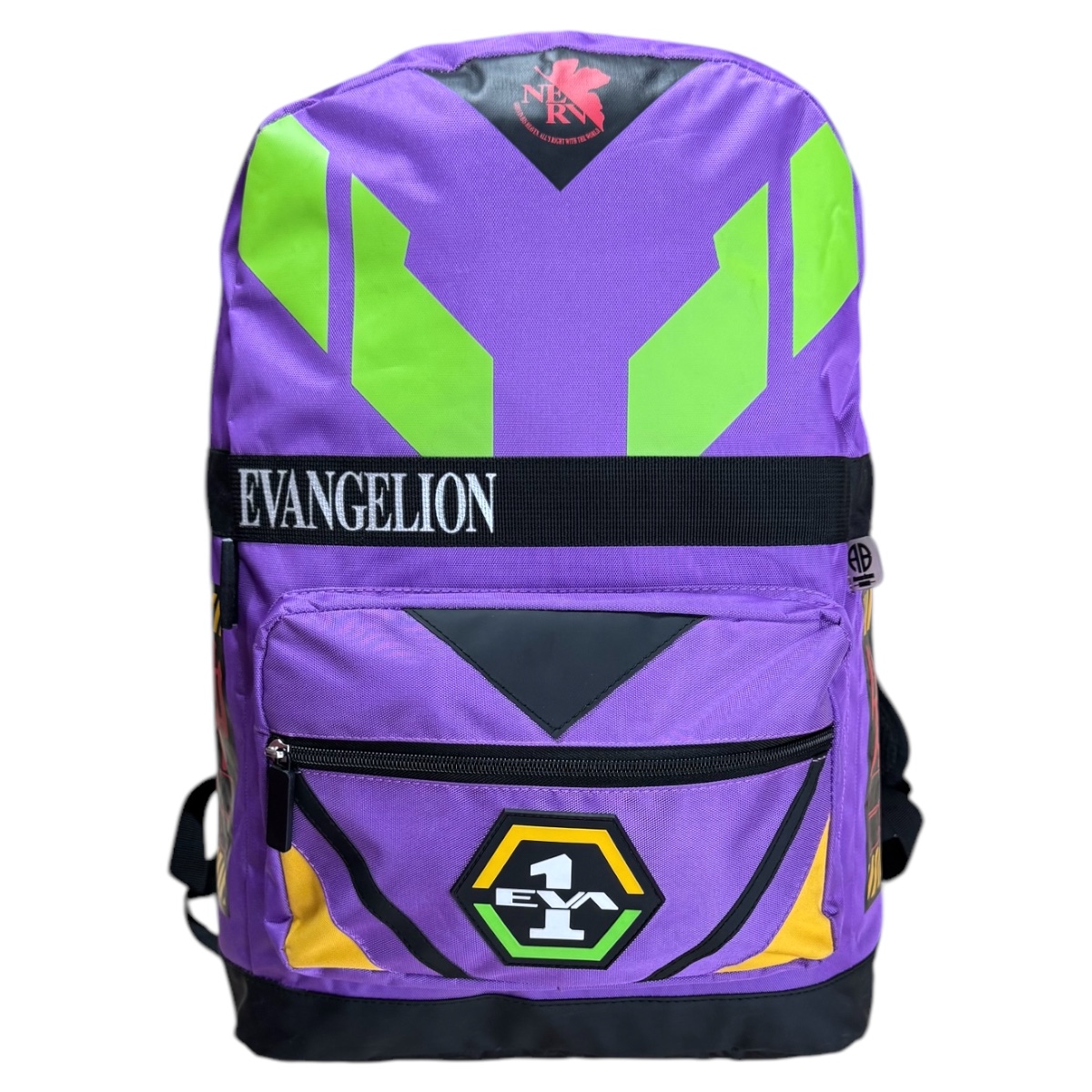 Foto 2 pulgar | Mochila Porta Laptop Escolar Anime Evangelion Eva-01 Color Morado