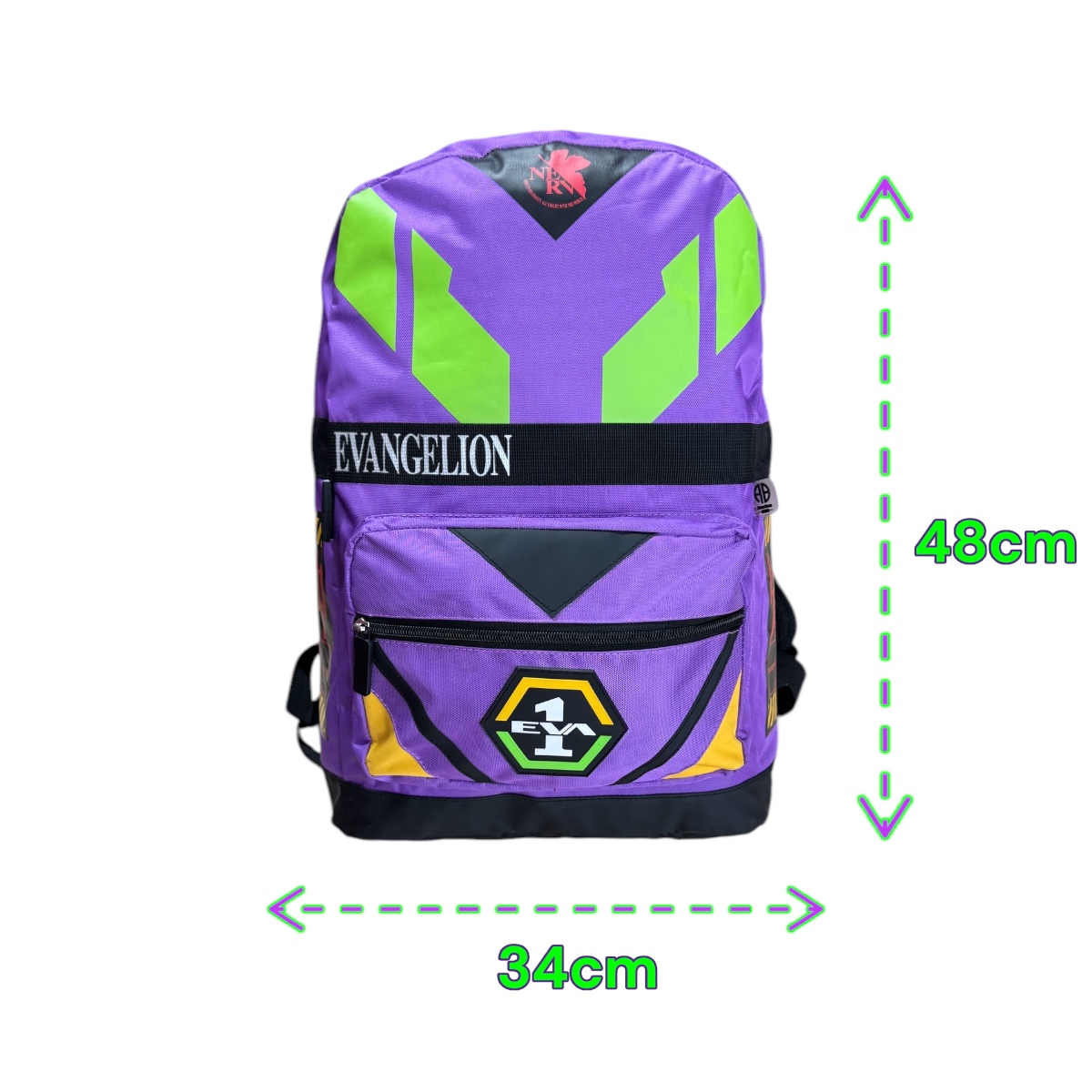 Foto 2 | Mochila Porta Laptop Escolar Anime Evangelion Eva-01 Color Morado