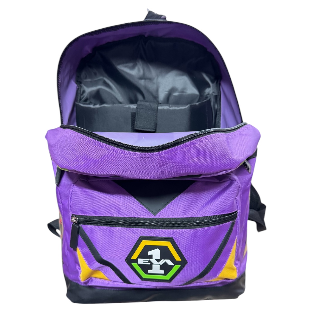 Foto 9 pulgar | Mochila Porta Laptop Escolar Anime Evangelion Eva-01 Color Morado