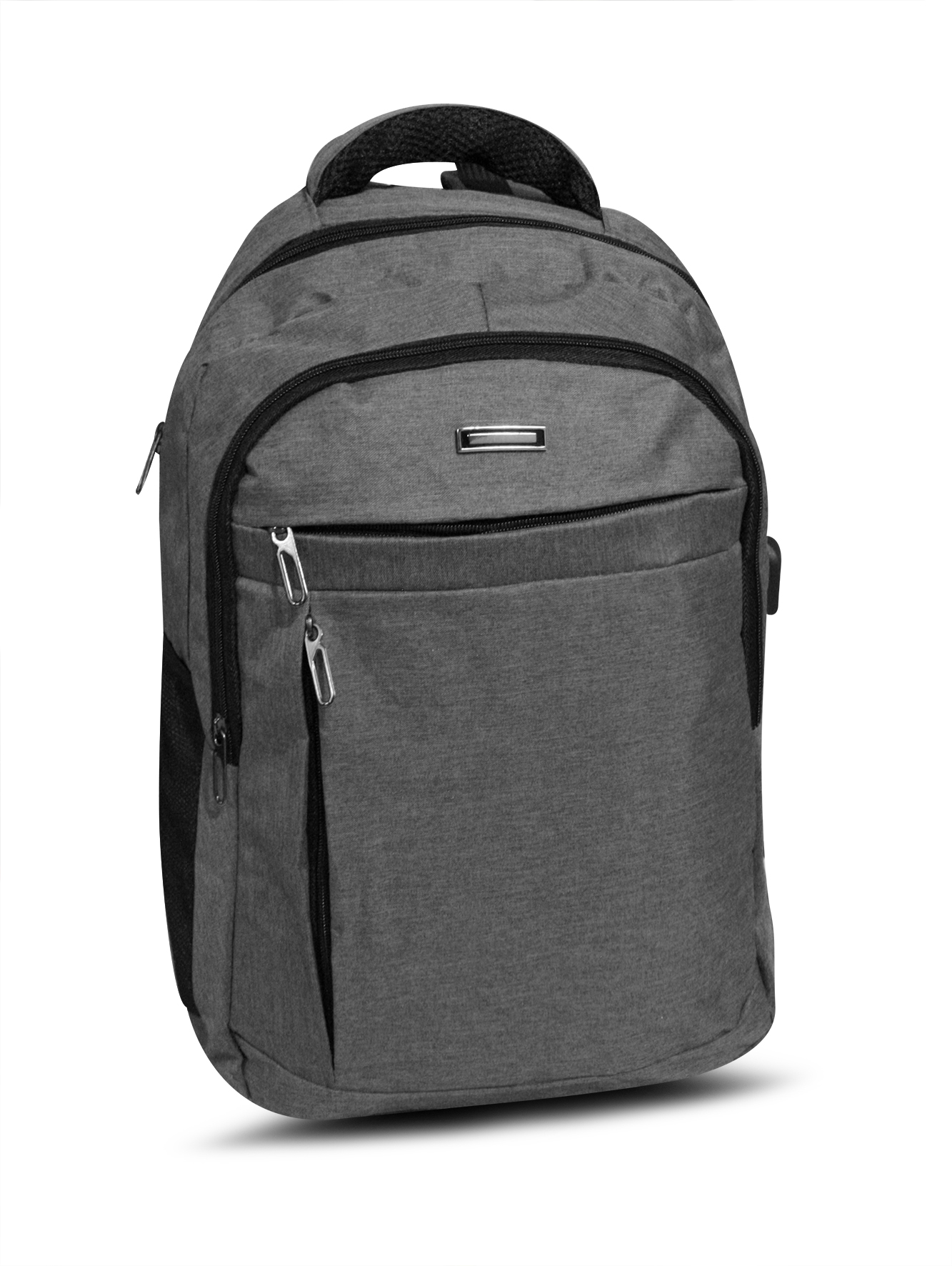 Backpack Con Panel De Eva Mccarthy  Modelo Mc-022/10 Gris