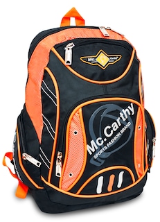 Foto 1 | Mochila Escolar Mccarthy Modelo Mc-3 Negro/naranja