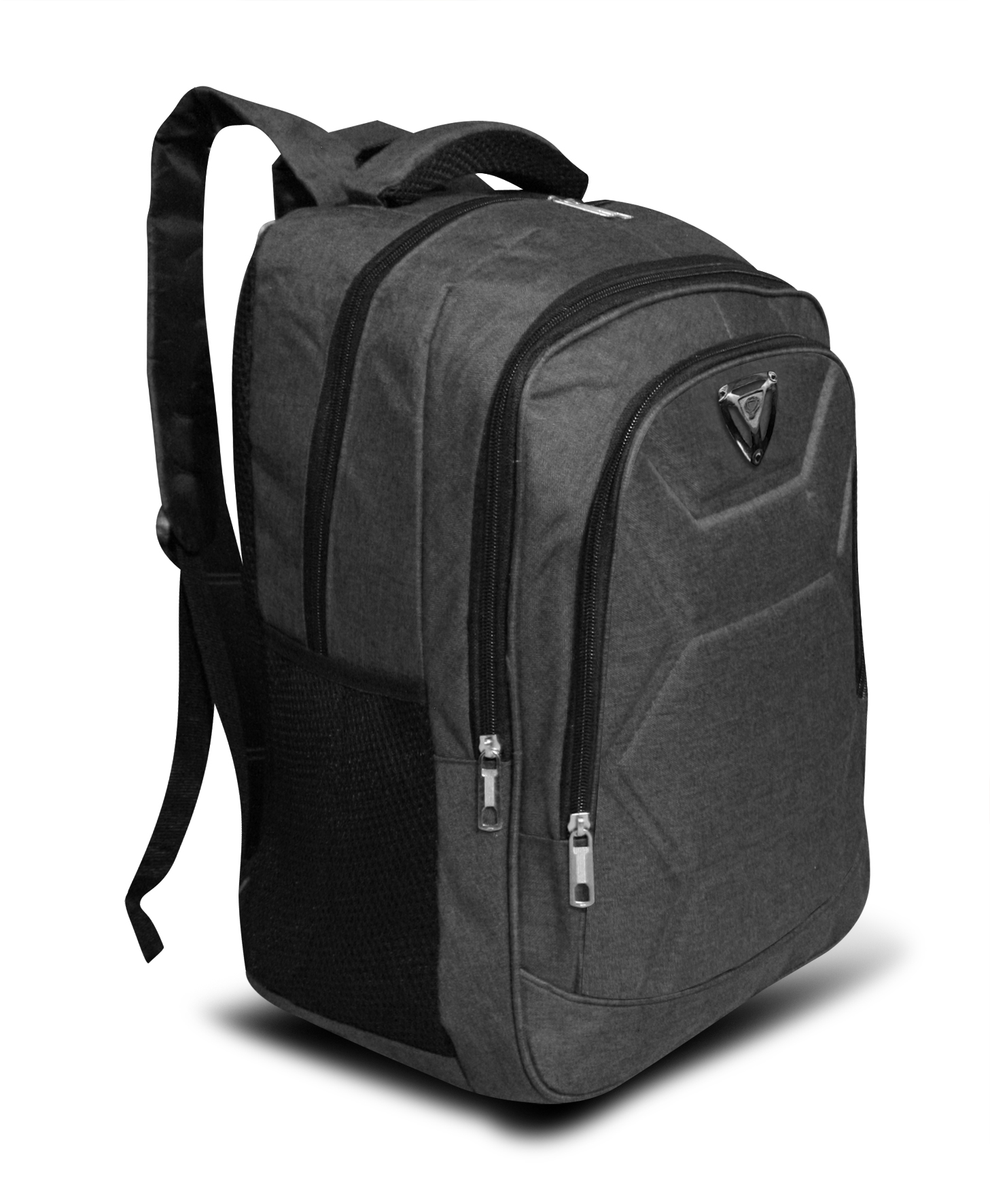 Foto 3 pulgar | Backpack Con Panel De Eva Mccarthy  Modelo Mc-022/7 Gris