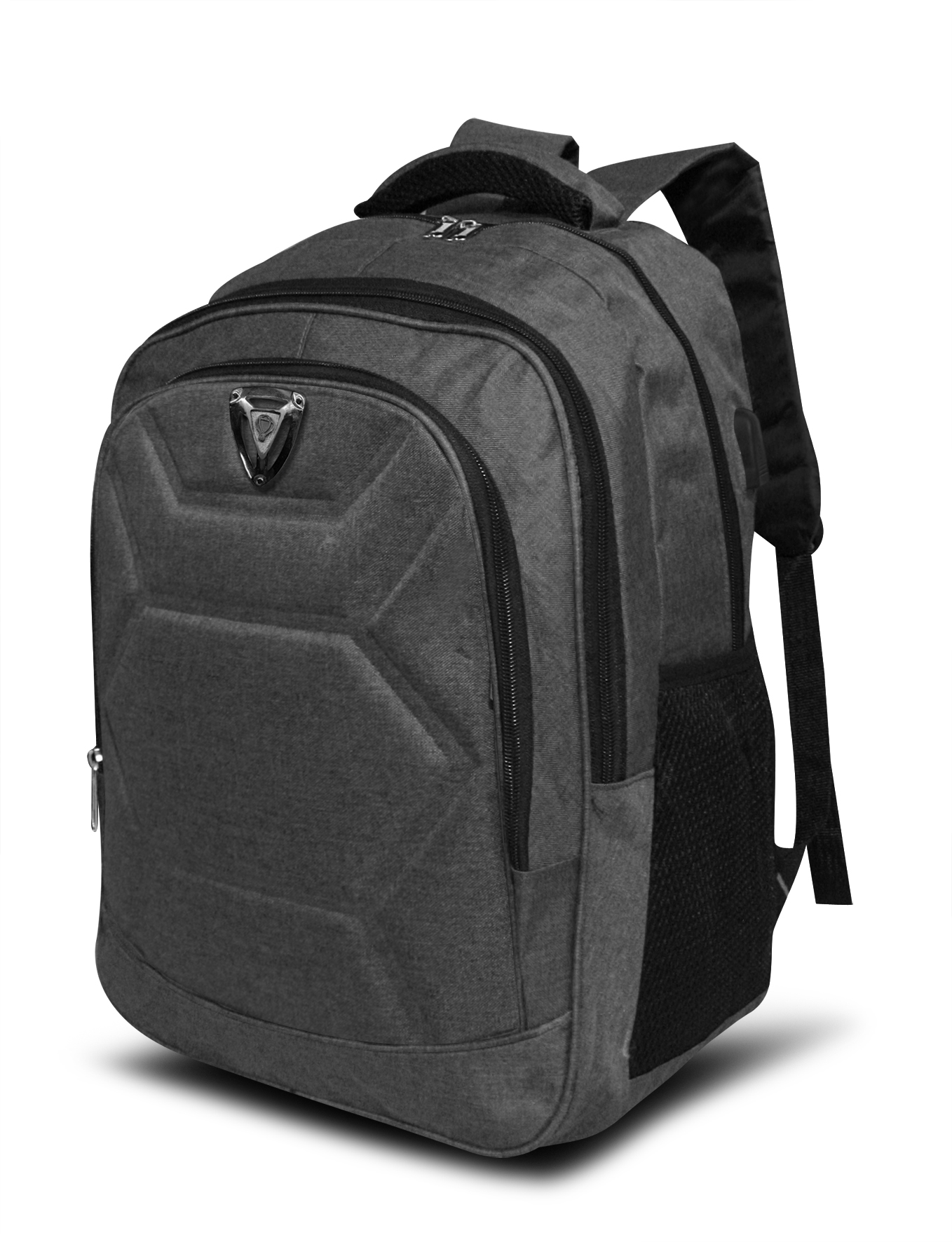 Foto 4 pulgar | Backpack Con Panel De Eva Mccarthy  Modelo Mc-022/7 Gris