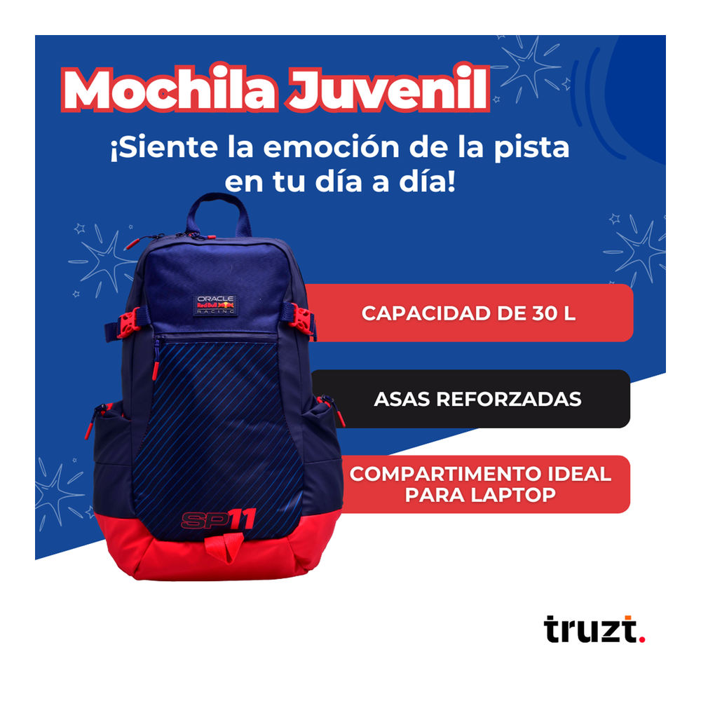 Foto 4 pulgar | Mochila Deportiva Red Bull Racing 30 L