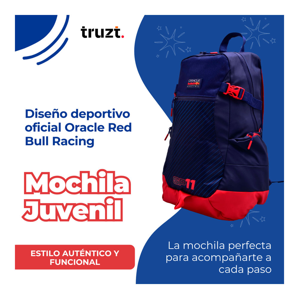 Foto 5 pulgar | Mochila Deportiva Red Bull Racing 30 L