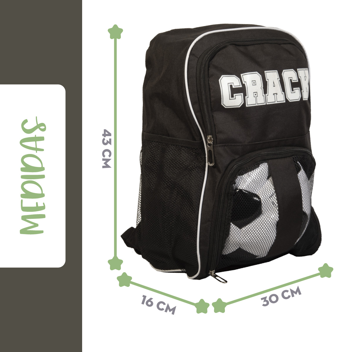 Foto 8 pulgar | Mochila Deportiva Mima2 Con Compartimento Para Balón O Tenis + Balón Incluido