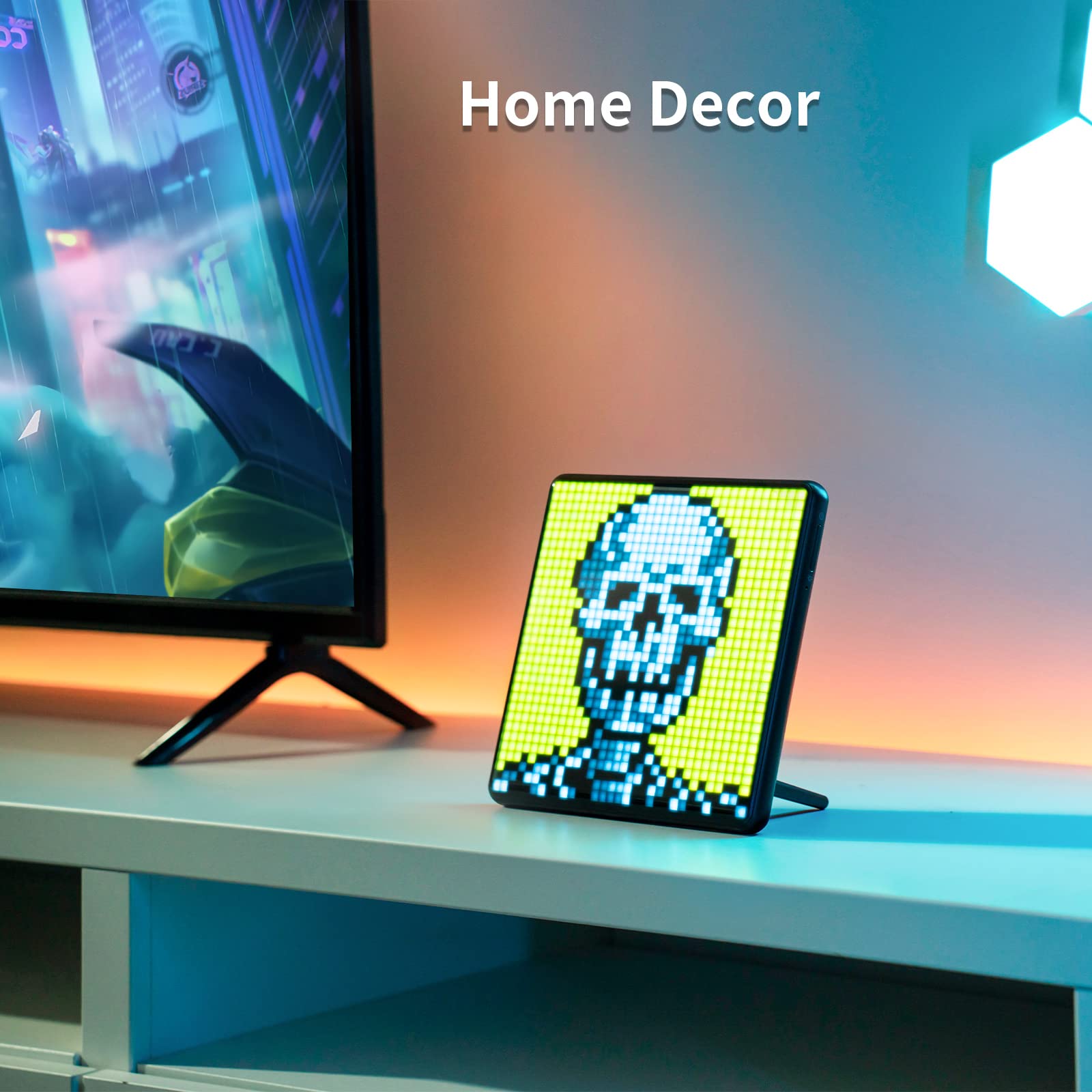 Foto 4 | Pixel Display Divoom Pixoo-max Con Pantalla Led De 32x32 Y Control De Aplicaciones - Venta Internacional.