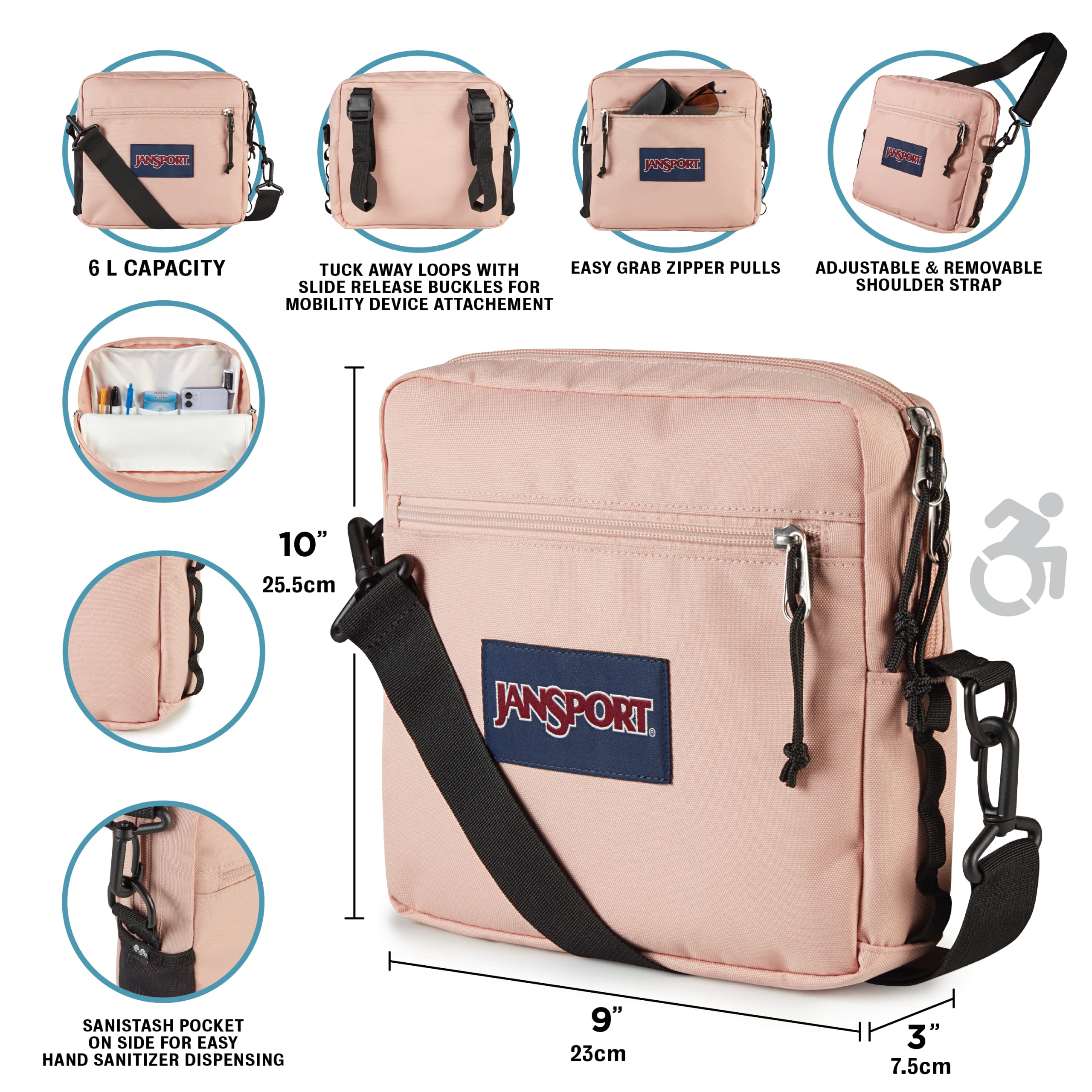 Foto 4 pulgar | Bolsa De Accesorios Jansport Central Adaptive Wheelchair & Walker - Venta Internacional.