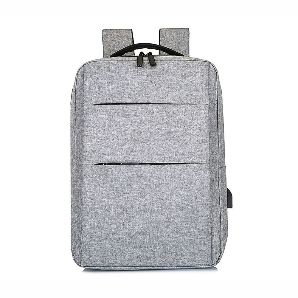 Foto 3 pulgar | Mochila Escolar Con Puerto Carga Usb Con Compartimientos Gris