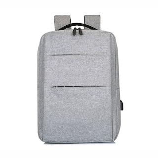 Foto 2 | Mochila Escolar Con Puerto Carga Usb Con Compartimientos Gris